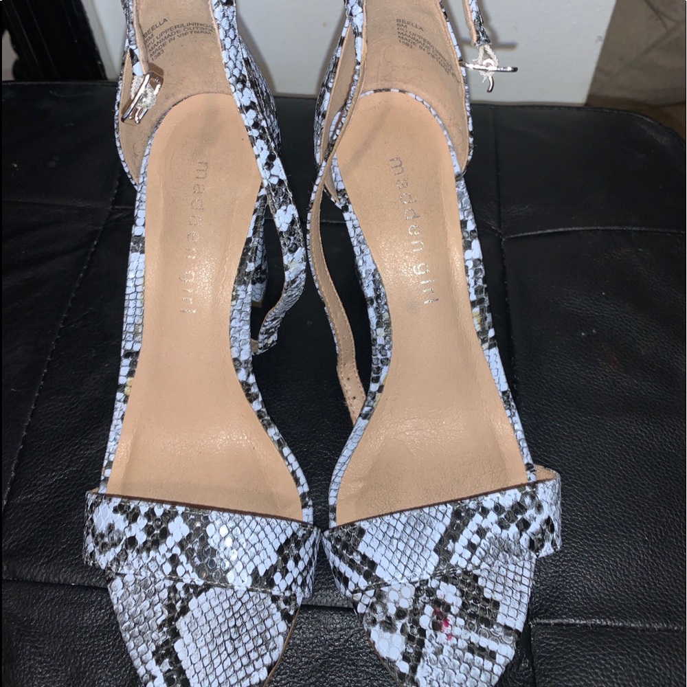 Macy’s Snake print high heels